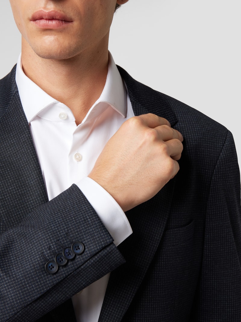 Slim Fit Business-Hemd aus Baumwolle in weiß