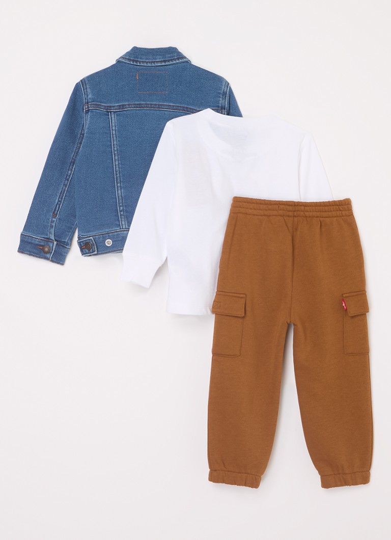 Set de 3 piese pentru băieți cu imprimeu cu logo-ul Levi's