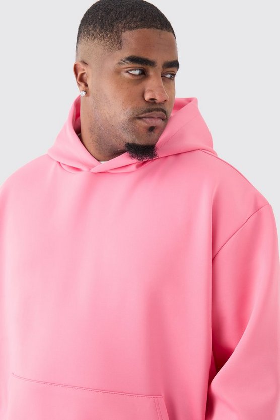 Plus kastiger Oversize Scuba Hoodie
