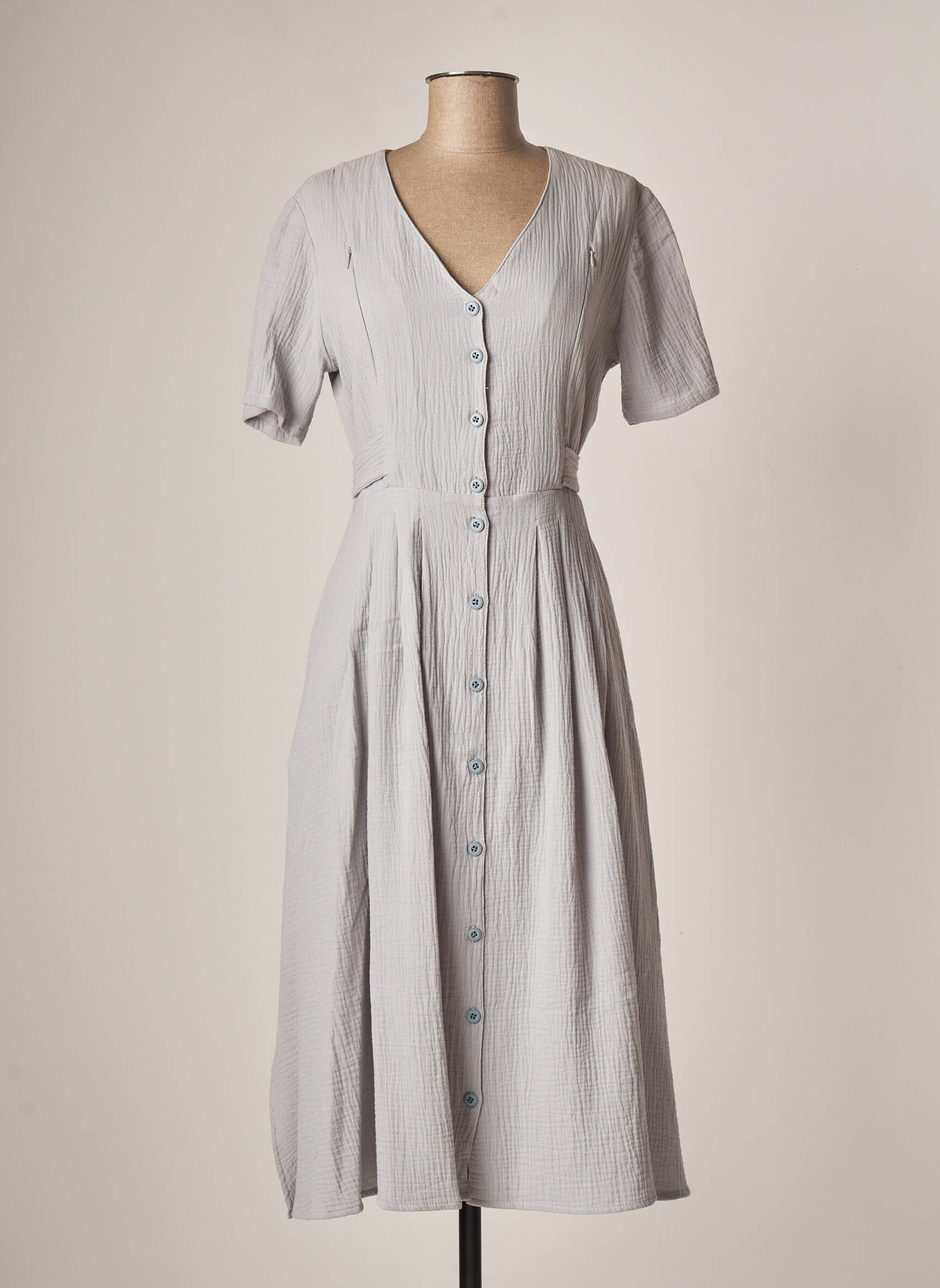Latte Robes Maternite Femme couleur gris
