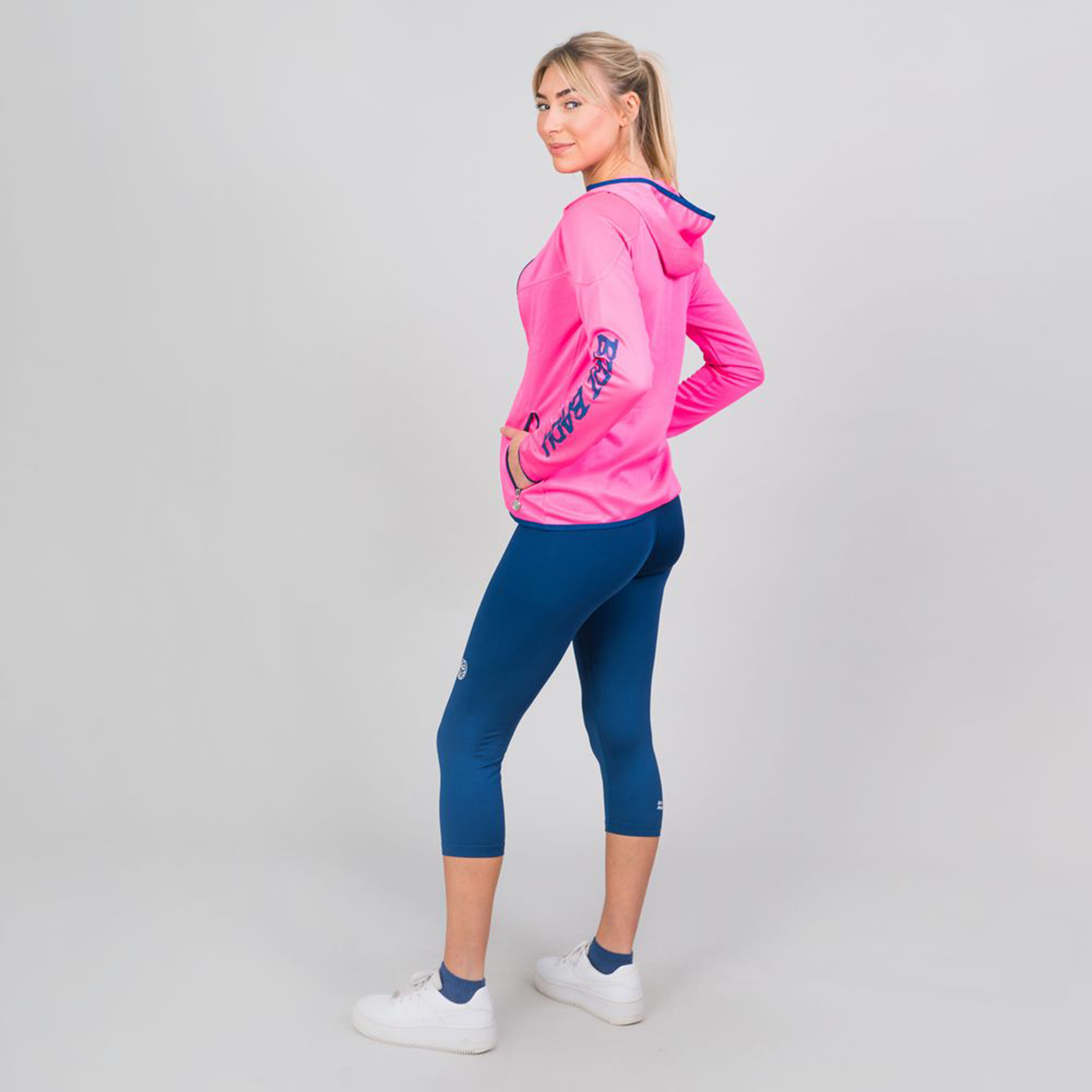 Inga Tech Trainingsjacke Damen - Pink, Dunkelblau
