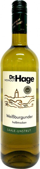 2022 Weißburgunder halbtrocken - Weingut Dr. Hage GbR