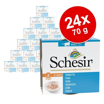 Sparpaket Schesir Natural in Sauce 24 x 70 g