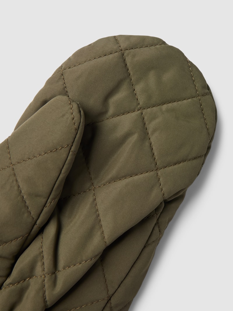 Handschuhe in Stepp-Optik in khaki