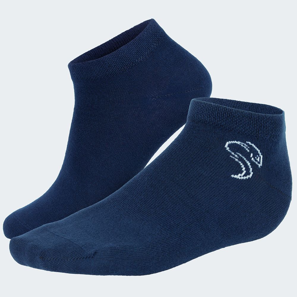 Black Snake 3-Pack Blue Smooth Style Sneakersocken
