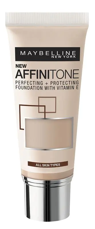 „Maybelline Affinitone“ drėkinamasis makiažo pagrindas, 20 „Golden Rose“