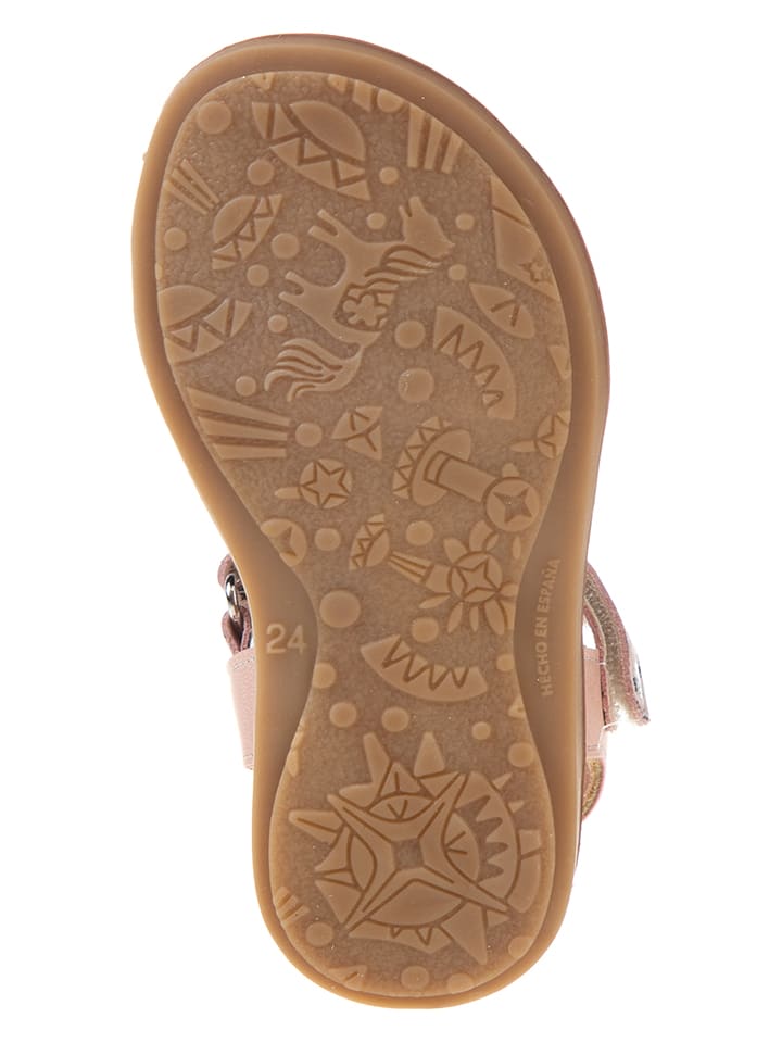 kmins Leder-Sandalen in Rosa günstig kaufen