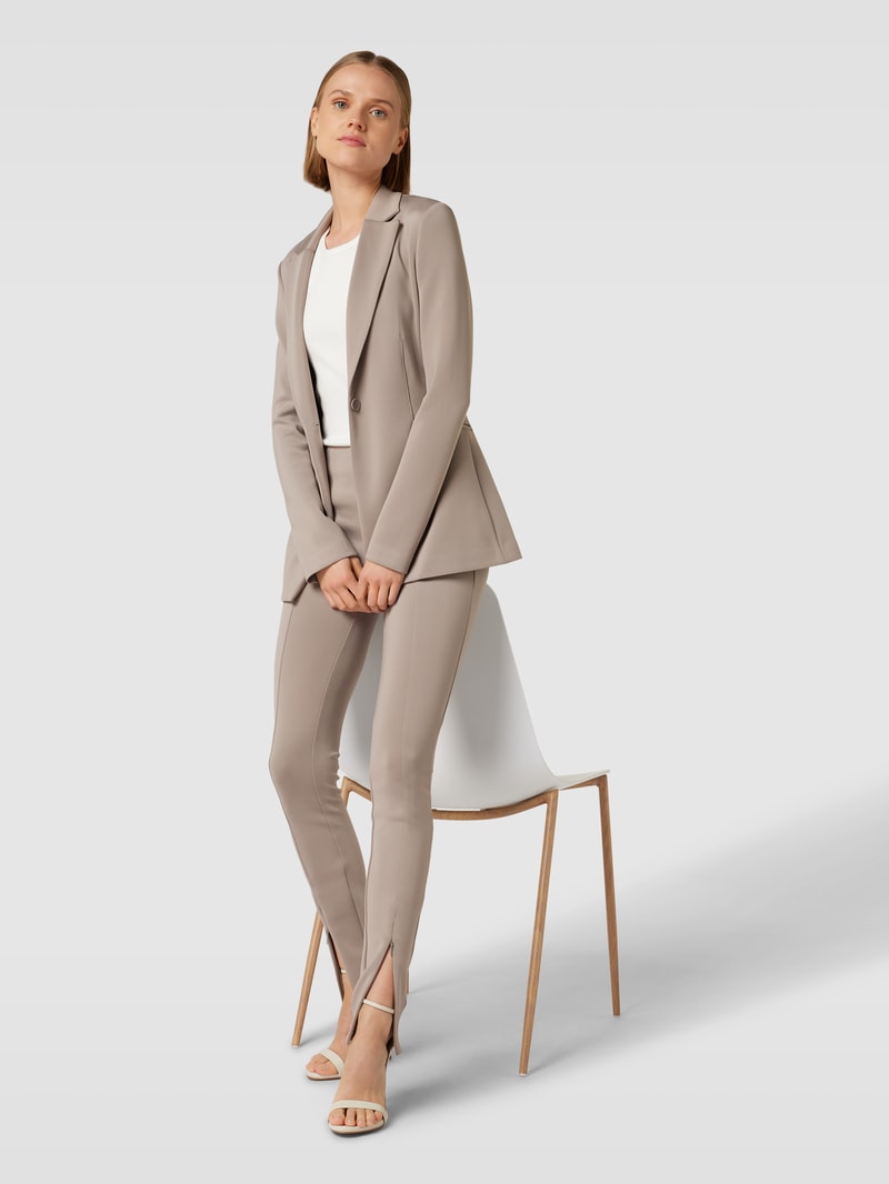 Leggings mit elastischem Bund in taupe