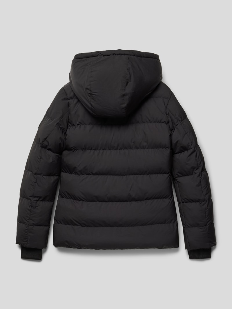 Steppjacke mit Kapuze Modell 'Alomi' in schwarz