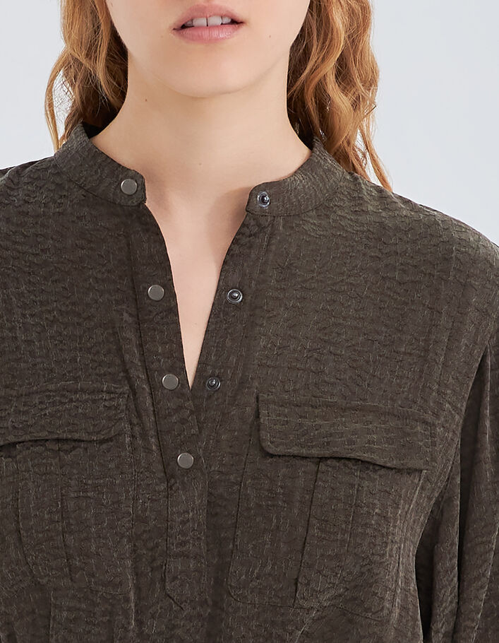 Robe lichen jacquard motif army vibes Femme