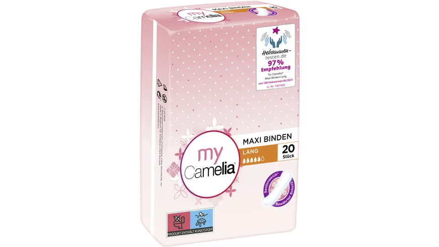 CAMELIA MAXI Binde Lang 20St.