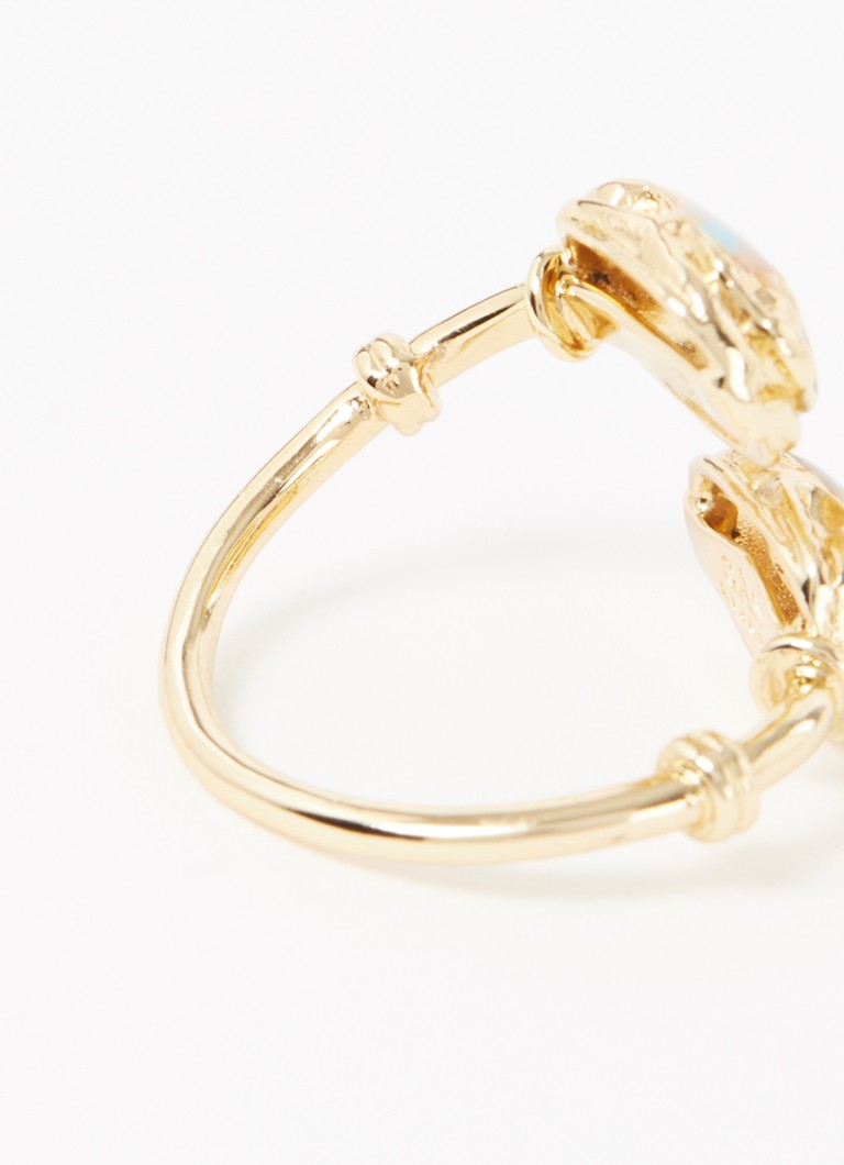 Inel placat cu aur Gas Bijoux Duality Scara