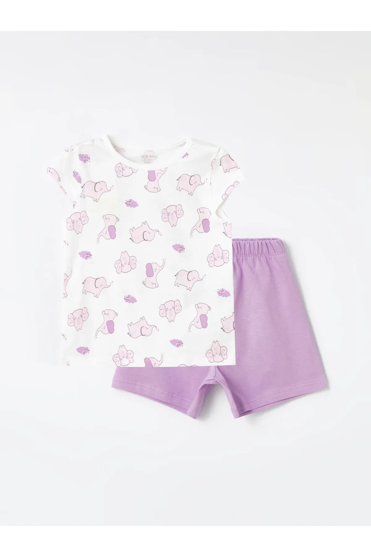 LC Waikiki  Baby-Pyjama-Set mit Shorts für Mädchen