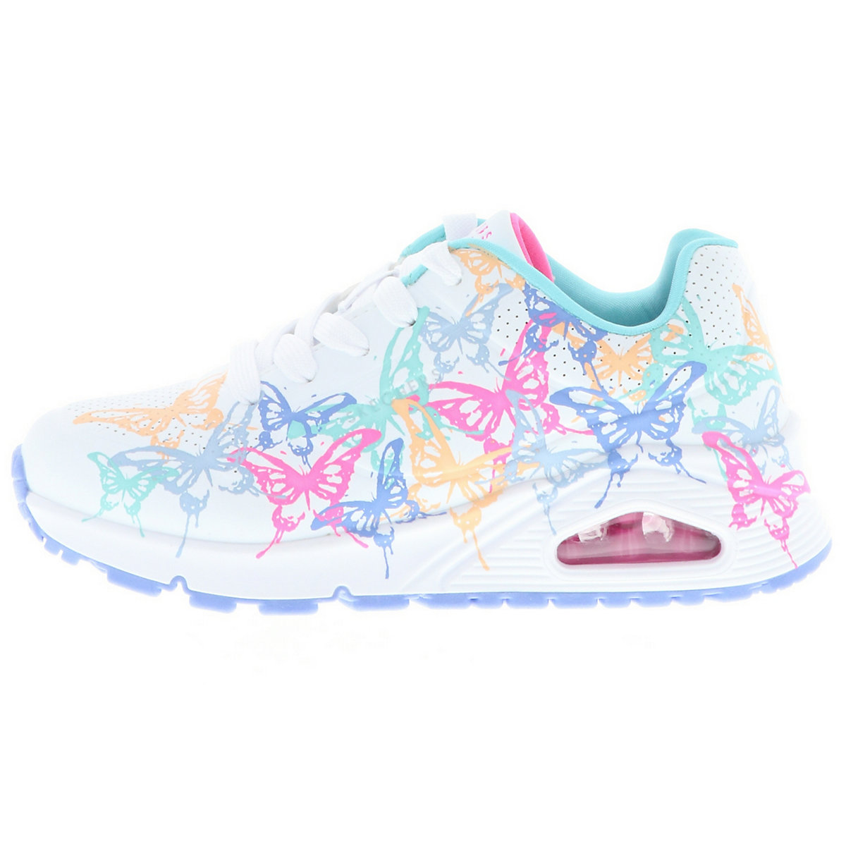 310541L/WMLT Uno Gen1-Butterfly Zooms Kinder Mädchen Damen Sneaker Turnschuhe Schmetterlinge weiß/bunt