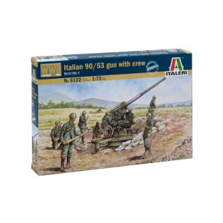 1:72 Ital. 90/53 Geschütz mit Soldaten