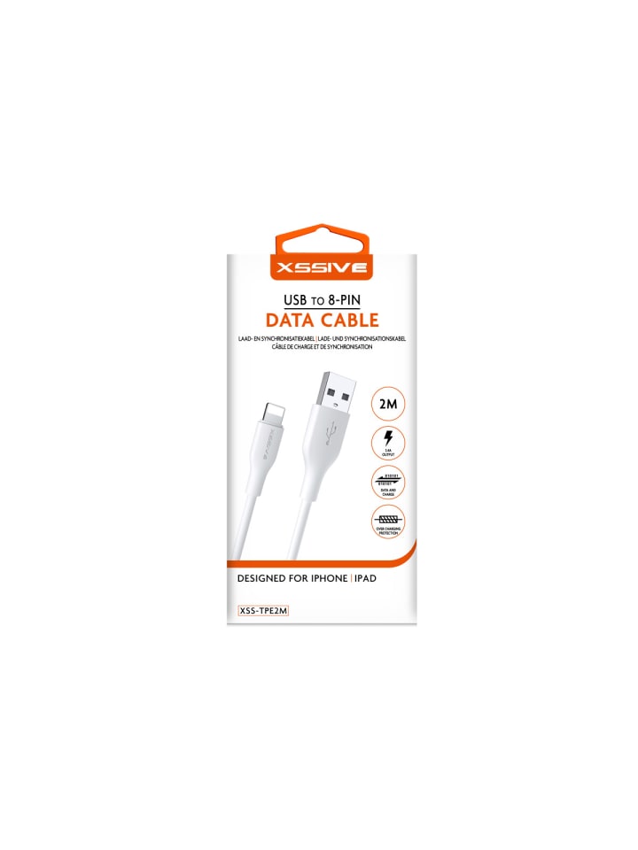 COFI 1453 2.4A 2 Meter iPhone Datenkabel 2.4A USB zu iPhone Schnell in Weiß günstig kaufen onesize