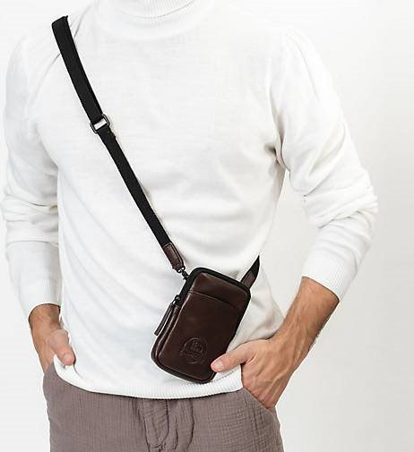 FARMHOOD Memphis Handytasche Leder 12 cm