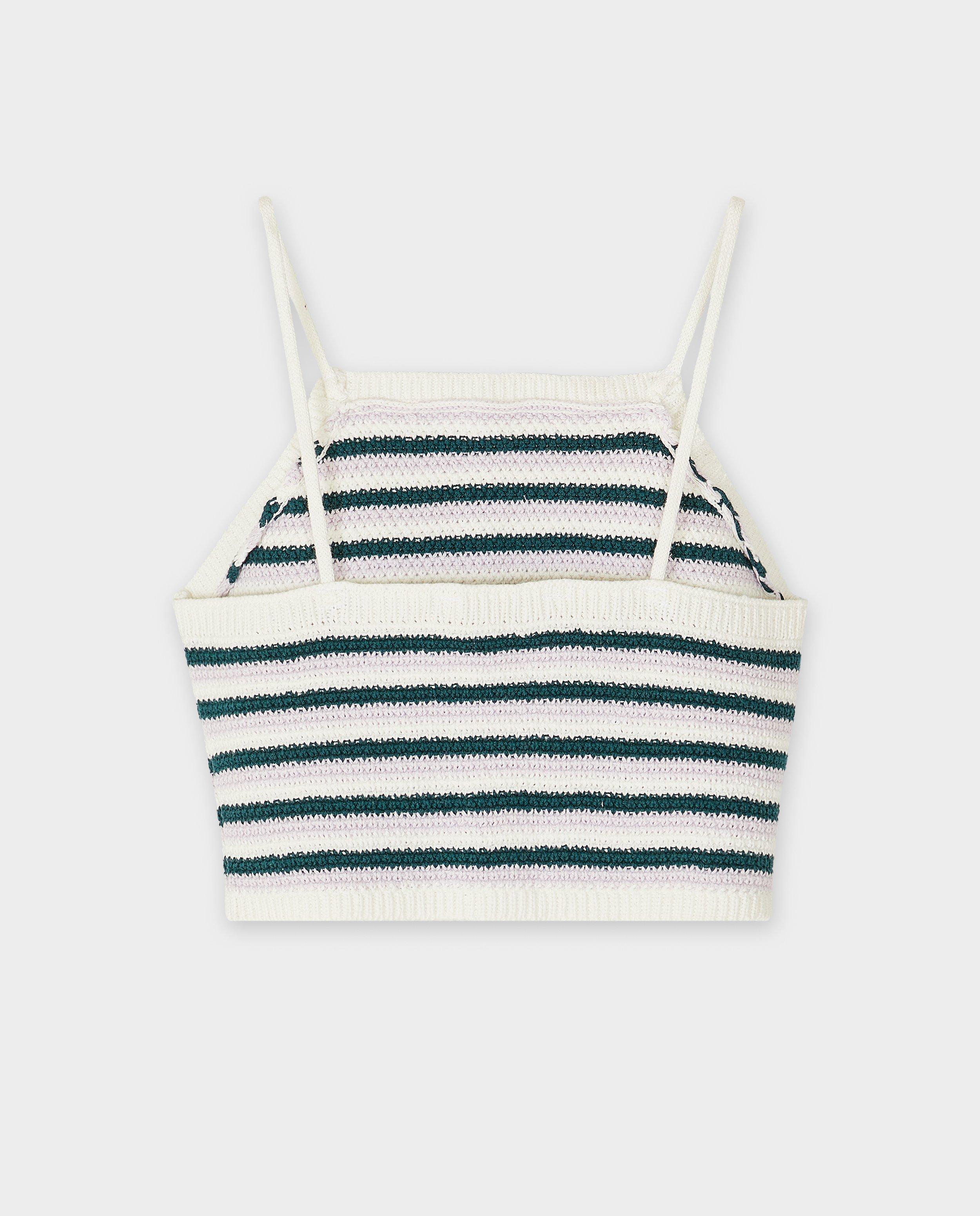 Blur by Tiffosi Crochet top scurt bej deschis