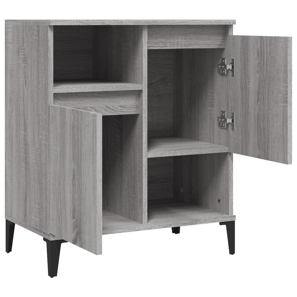 vidaXL Sideboard Sideboard Grau Sonoma 60x35x70 cm Holzwerkstoff (1 St)