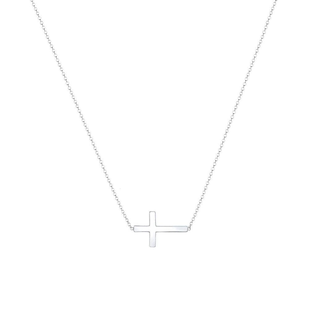 Elli Elli Collier Femme Pendentif de la Croix des Élégante en Argent Sterling 925 Bijoux