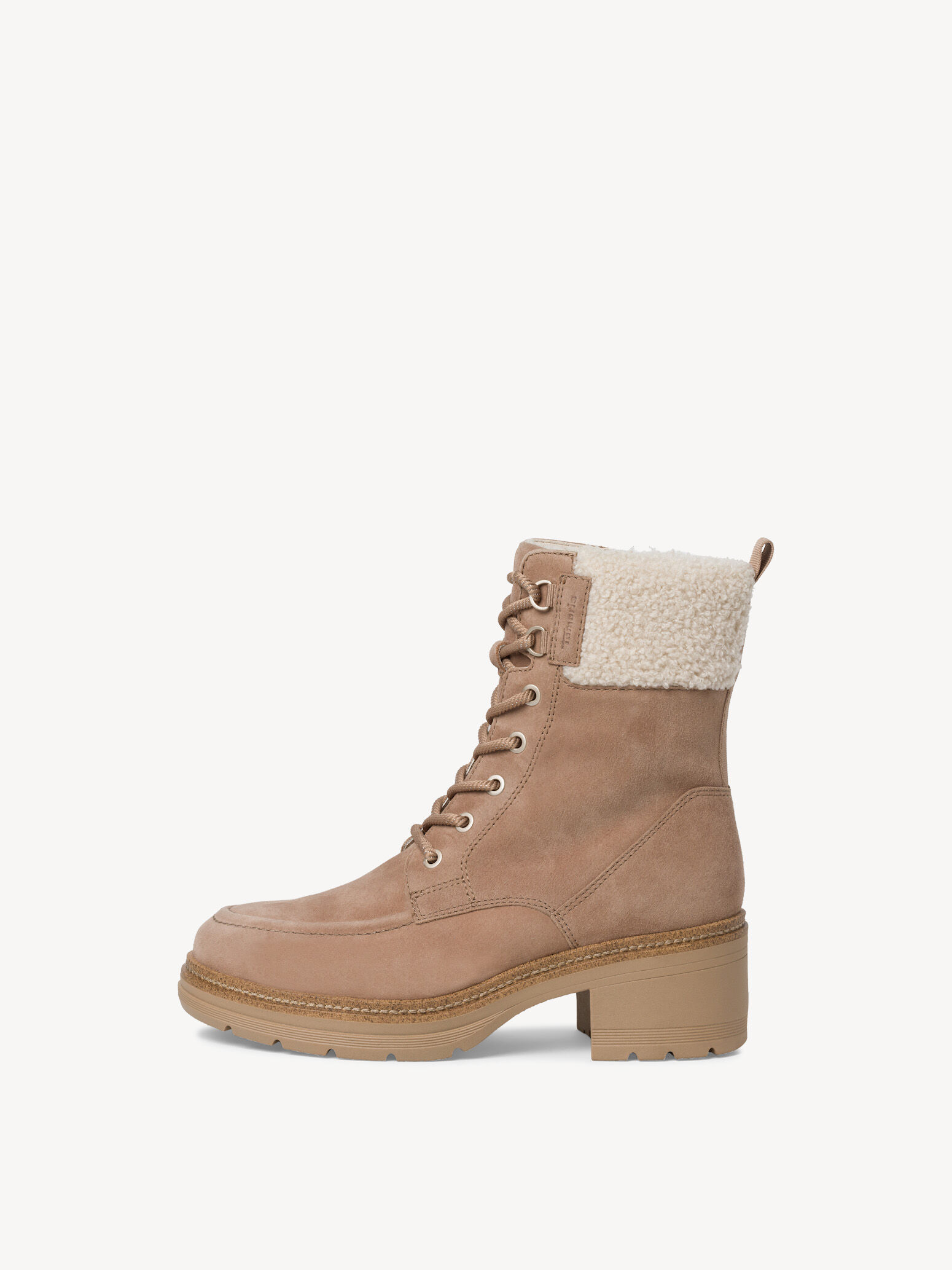 Bottine en cuir - gris doublure chaude