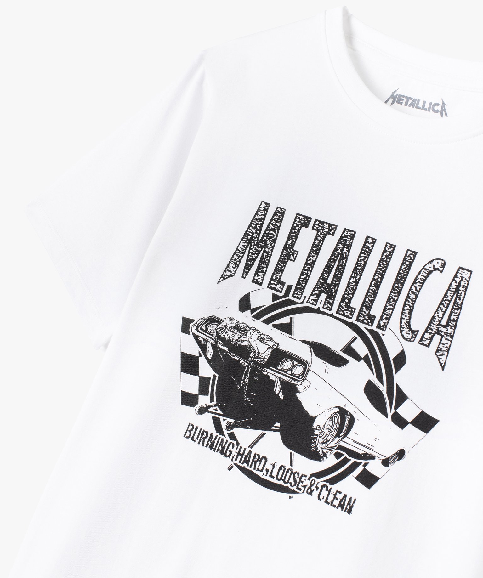 Tee-shirt Garçon avec motif voiture - Metallica blanc | GEMO