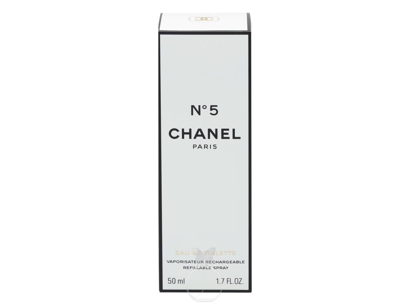 CHANEL Eau de Toilette Chanel No 5 Eau de Toilette Nachfüllbar 50 ml