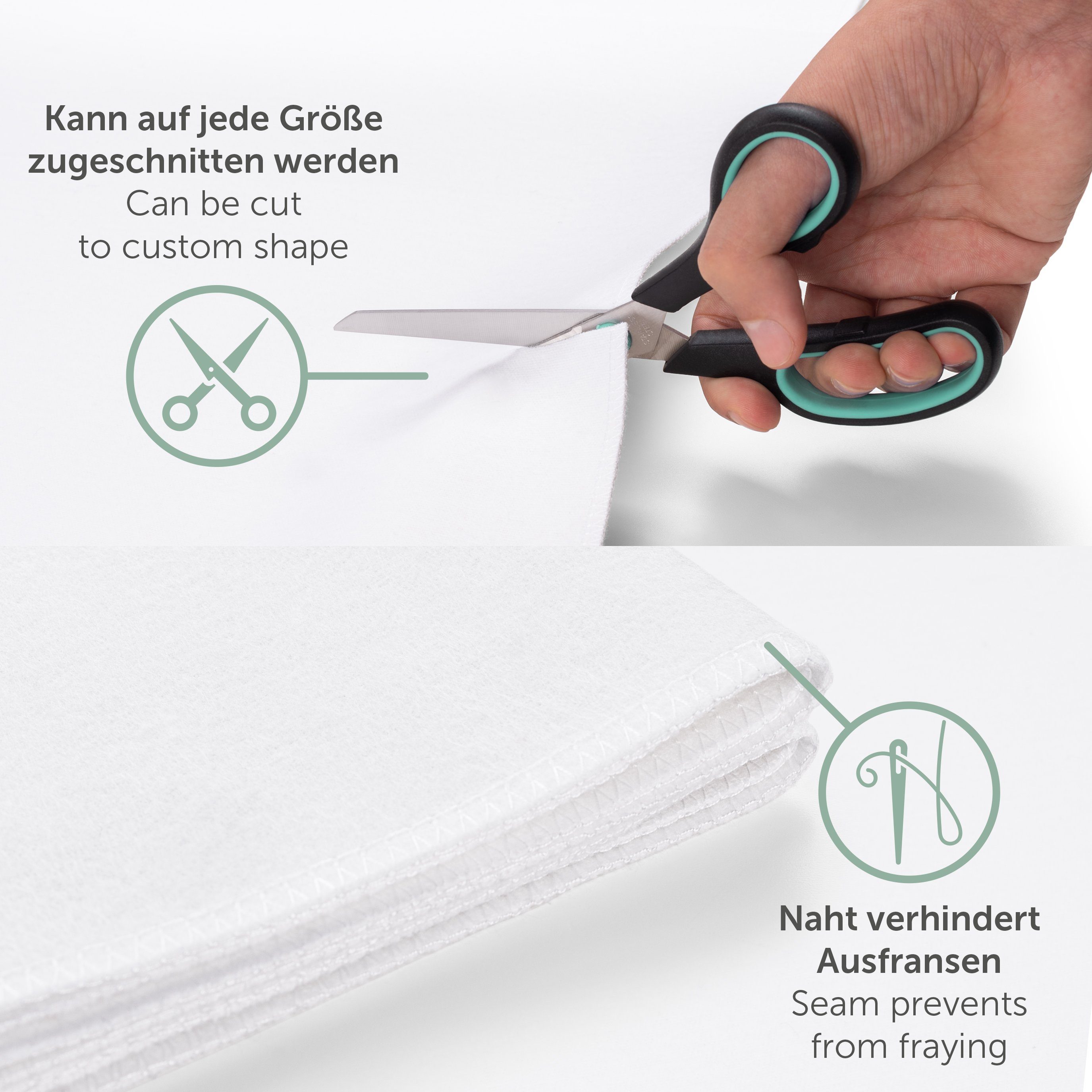 Matratzenauflage Wasserdichte Molton Matratzenauflage Laleni, atmungsaktiver Kinder Matratzenschutz aus 100% Baumwolle