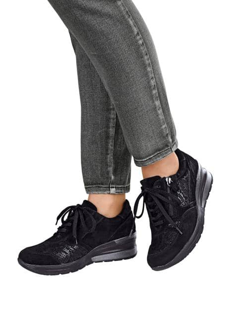 Schnürschuh mit seitlichem Reißverschluss