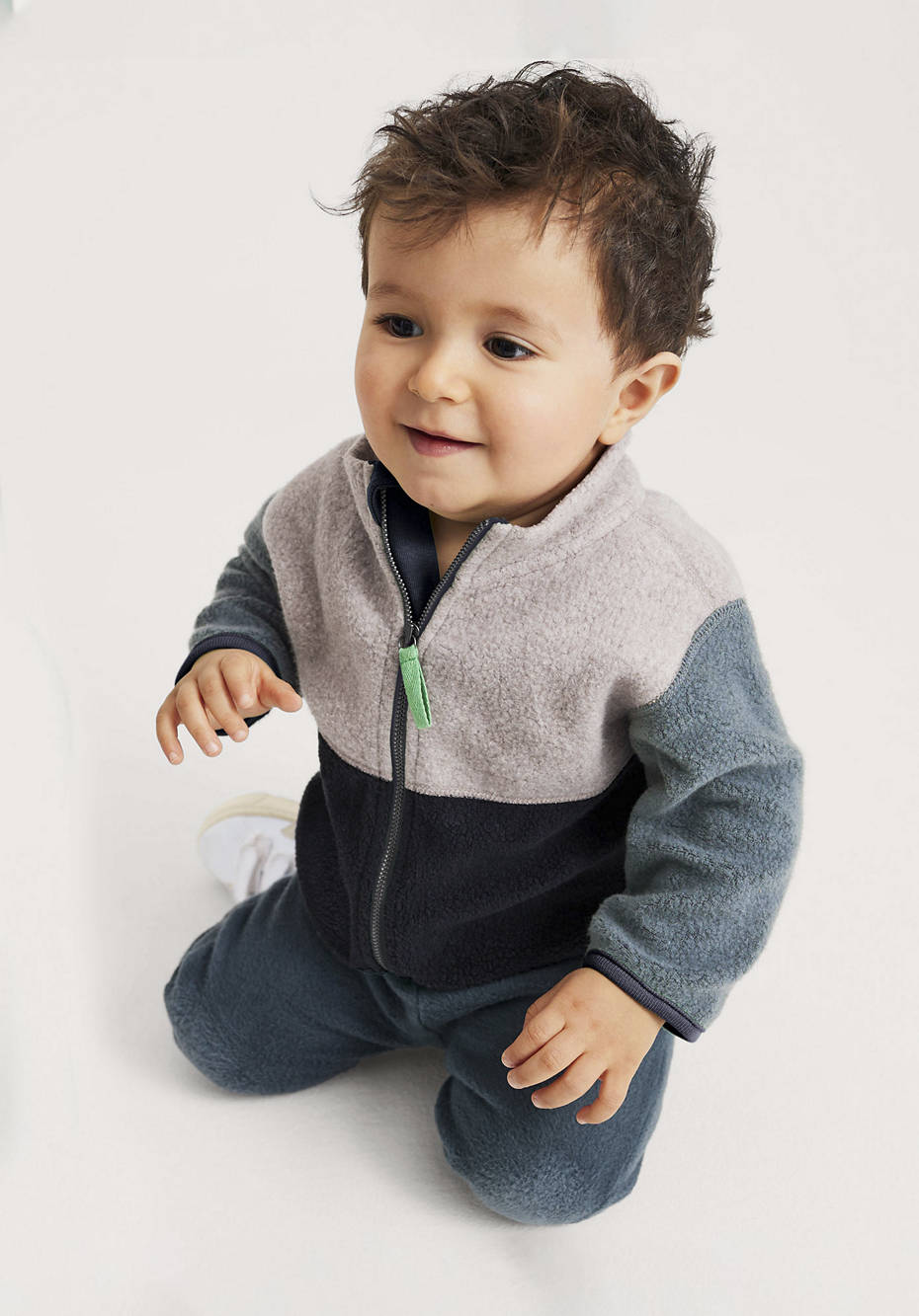 Fleece-Jacke aus reiner Bio-Baumwolle