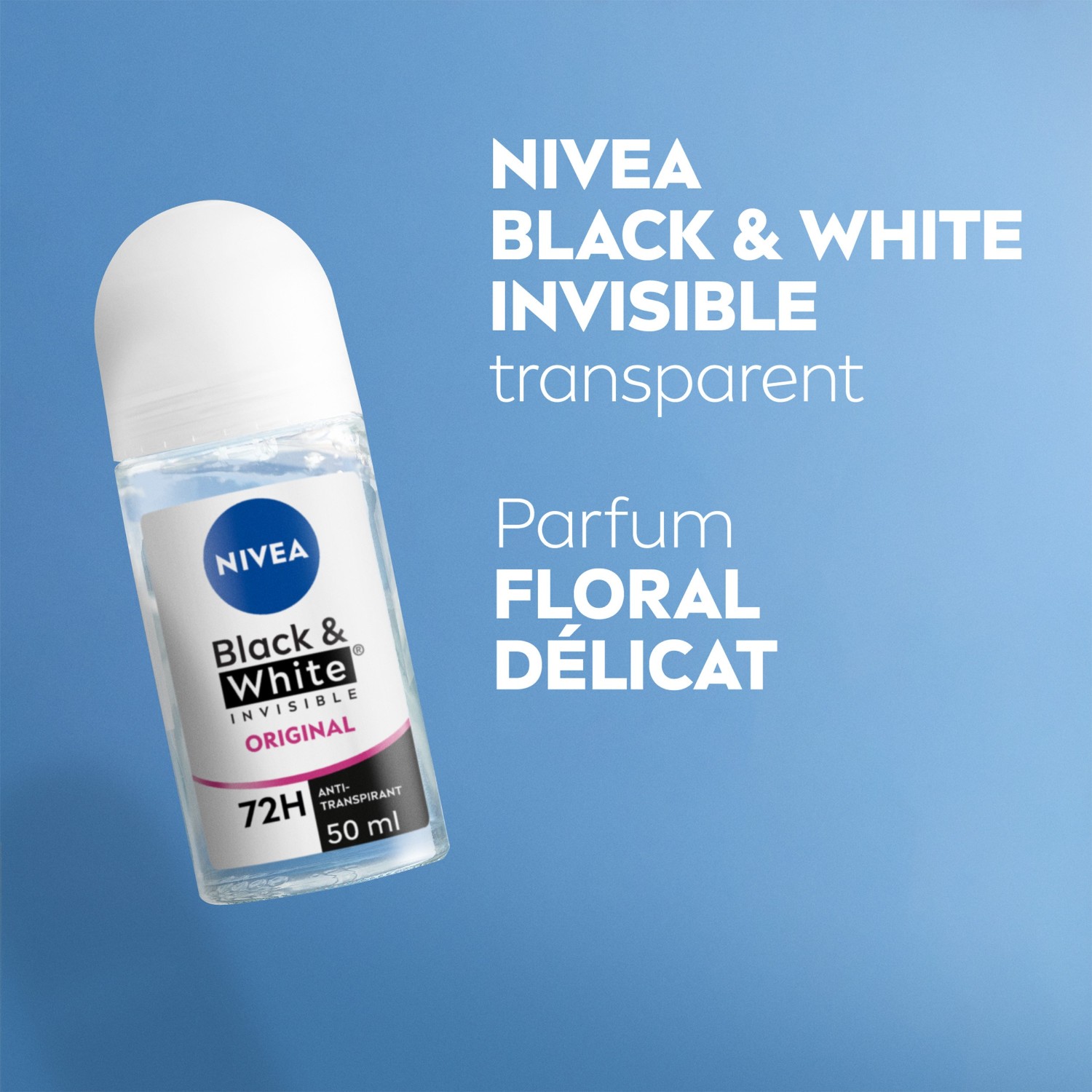 NIVEA roll-on dezodorant antiperspirant proti škvrnám žltý a biely 48h