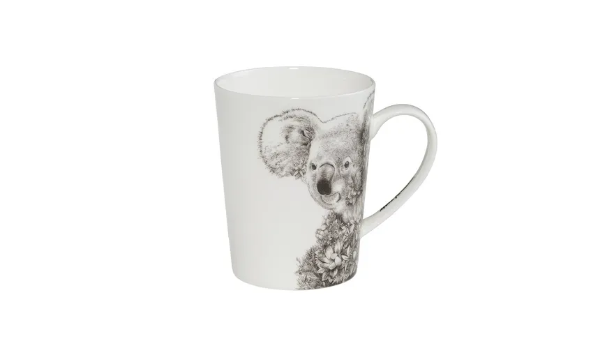 MAXWELL & WILLIAMS Marini Ferlazzo Becher Koala, Bone China Porzellan Schwarz, Weiß
