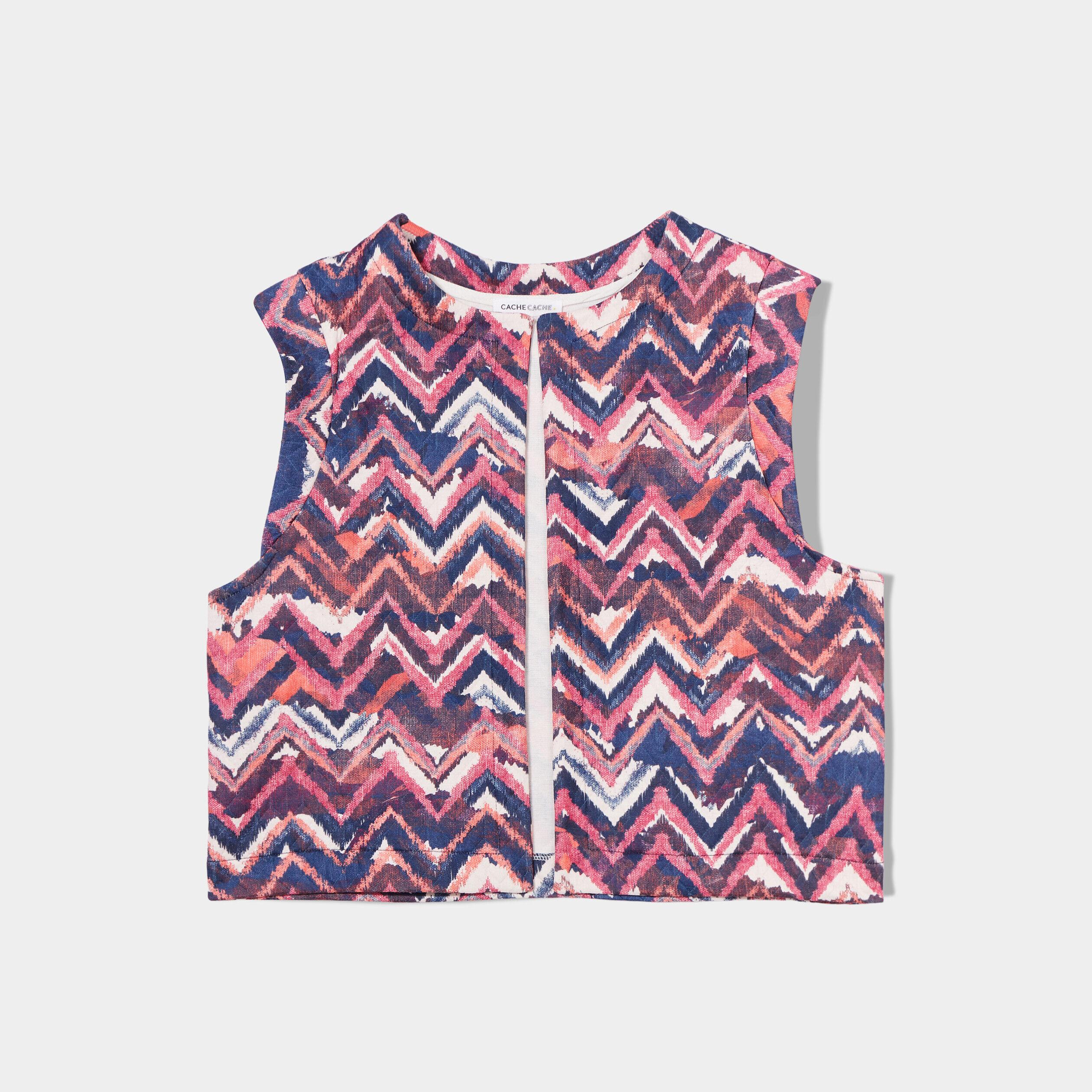 Veste sans manches rose fushia femme | Cache Cache