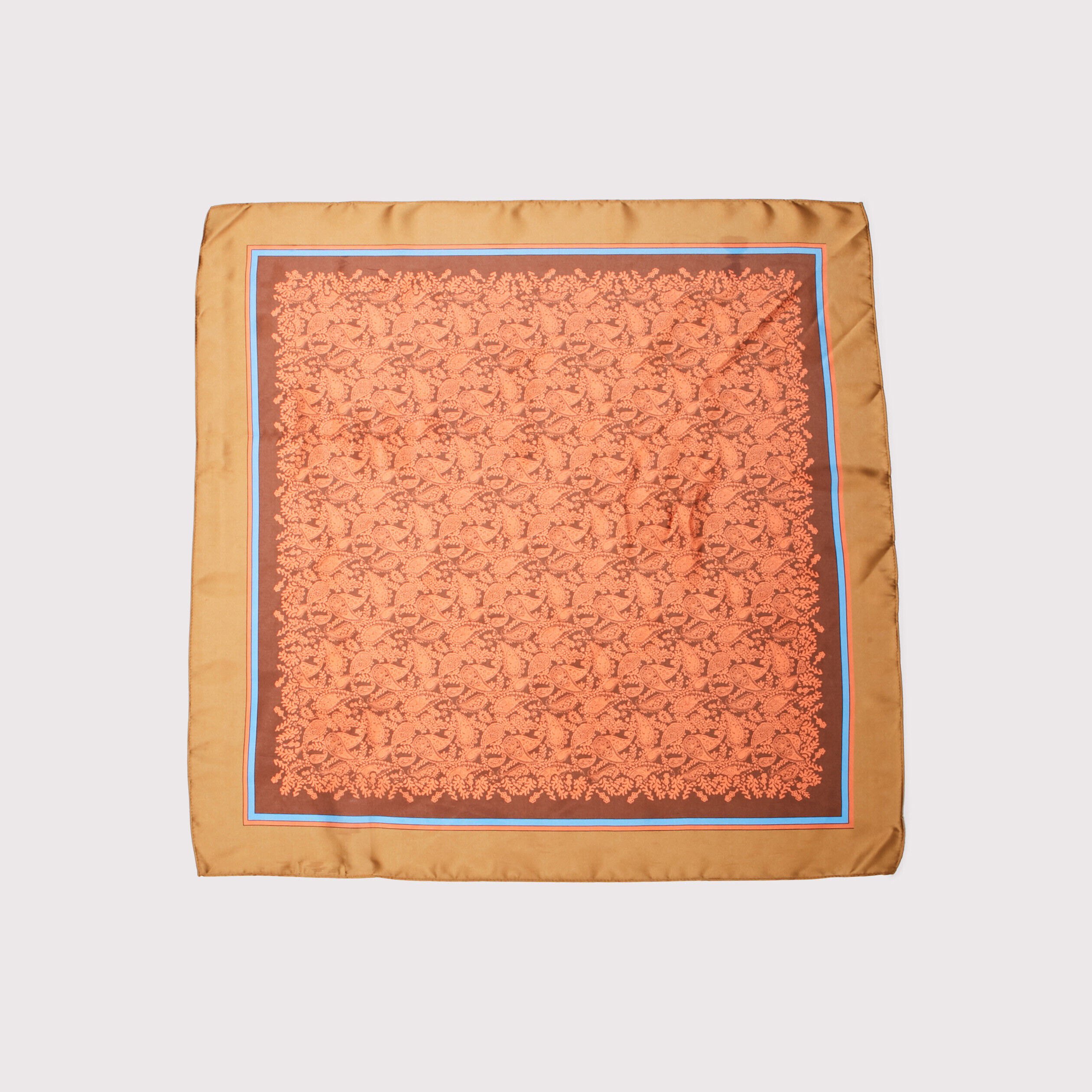 Foulard carré orange foncé femme | Cache Cache