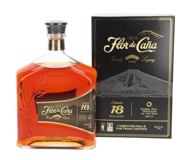 Flor de Caña 18 Centenario Rum - 1 Liter! 1 l·40 % vol