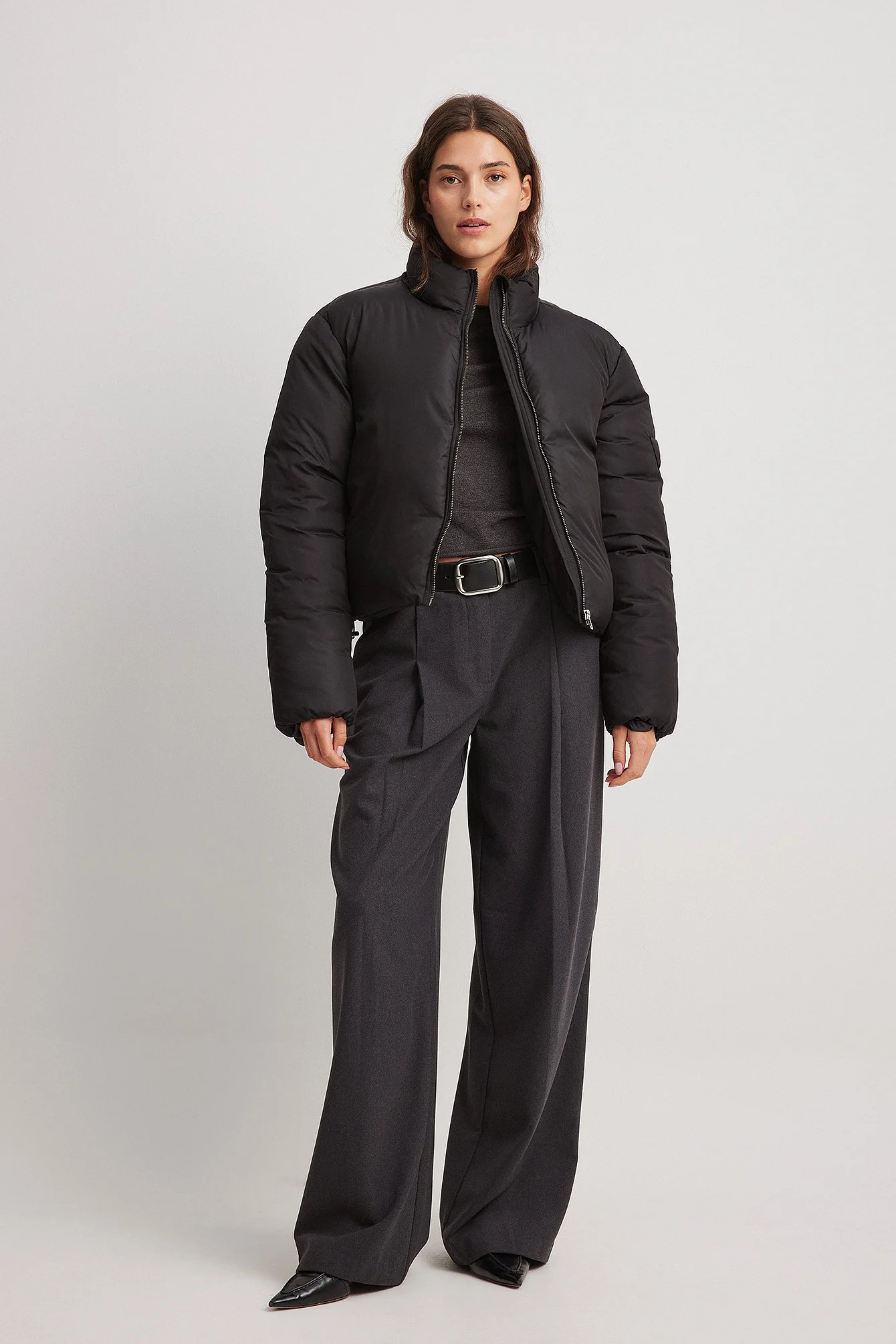 Kurze gefütterte Jacke