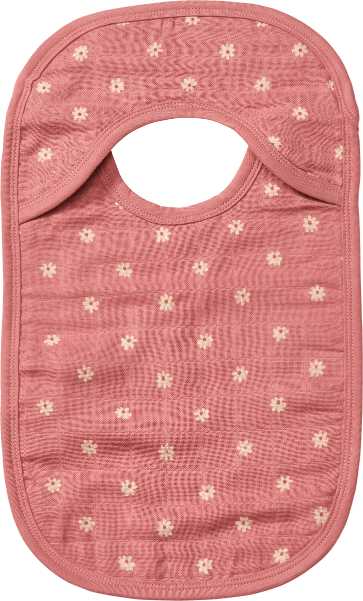 Lätzchen aus Musselin, rosa, 1 St