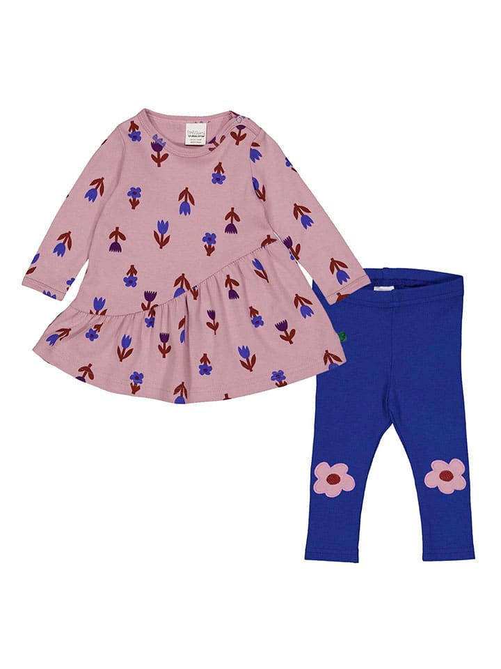 Fred´s World by GREEN COTTON 2tlg. Outfit in Rosa/ Blau günstig kaufen