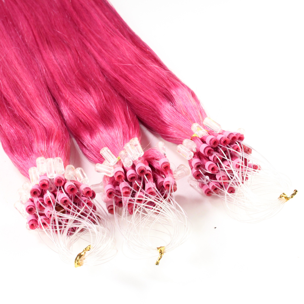 hair2heart Extensions à froid cheveux naturels #rose 1g extensions