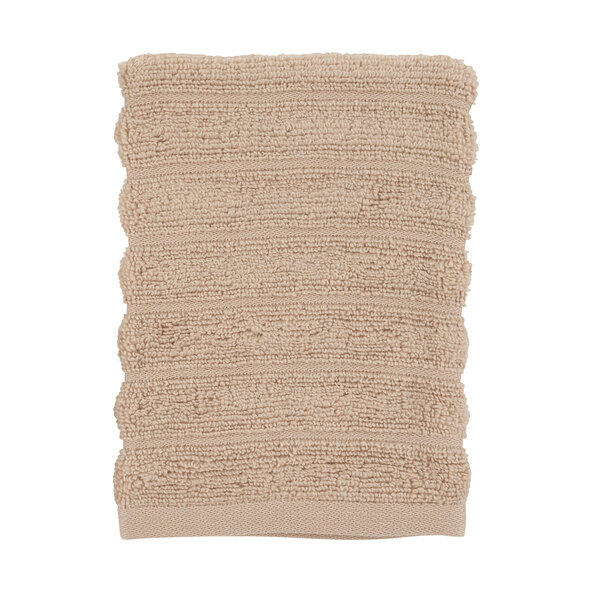 Waschhandschuh Hoch/Tief, 2 x 6er Set, beige