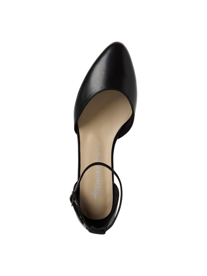 Tamaris Ballerina in BLACK LEATHER günstig kaufen