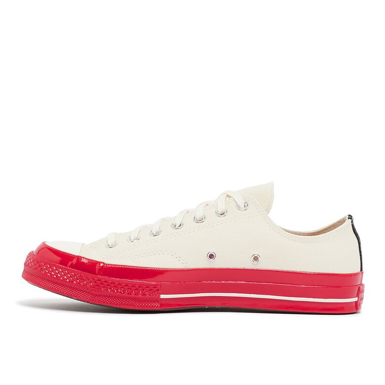 Comme des Garcons Play Red Sole Chuck Taylor 70 Low Top white