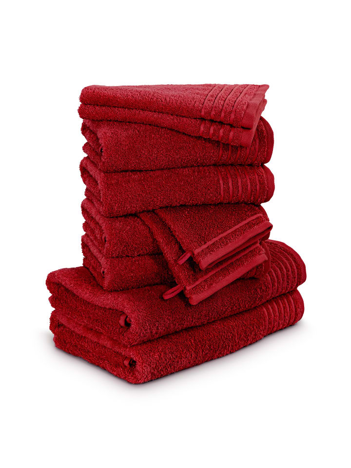 Möve Handtuchset New Classic 10-TLG in ruby günstig kaufen onesize