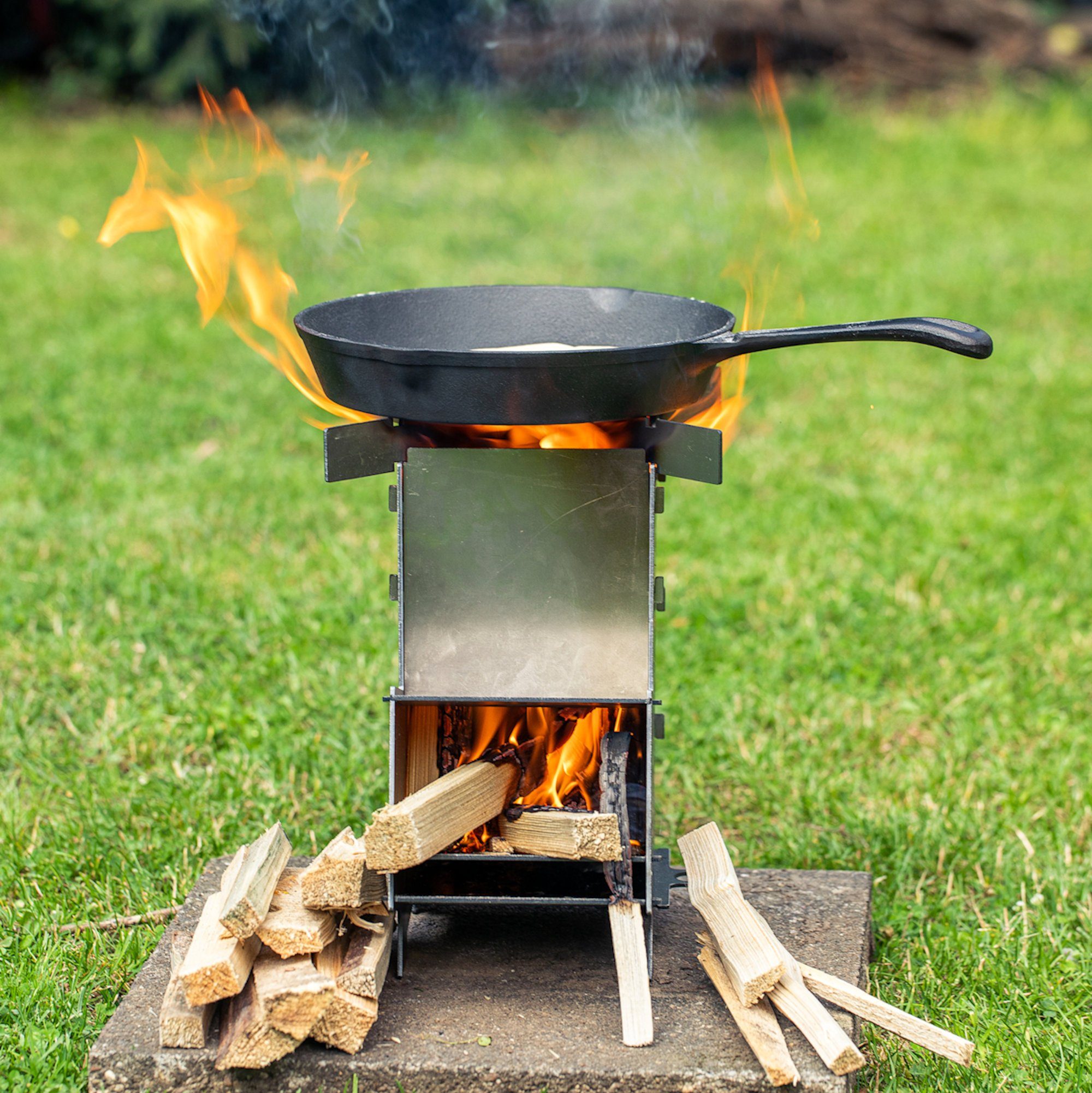 BBQ-Toro Feuerstelle Raketenofen RAKETE #5, Rocket Stove Stecksystem