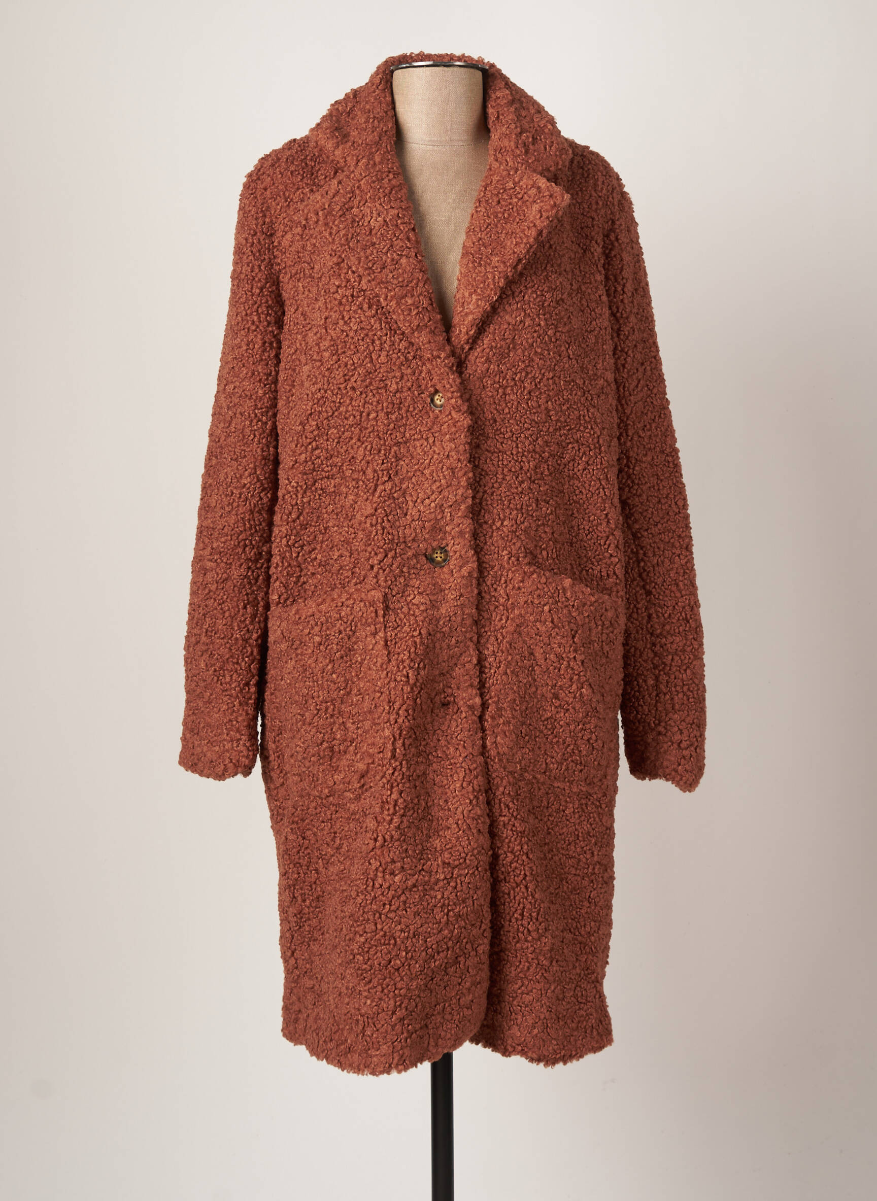 Kaffe Manteaux Longs Femme couleur marron