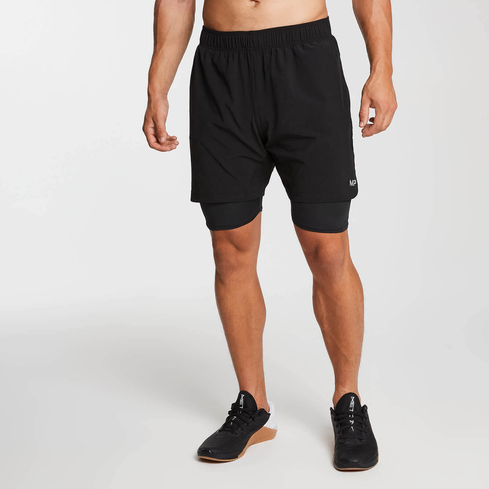Short D'entraînement 2-En-1 De MP Pour Homme - Noir