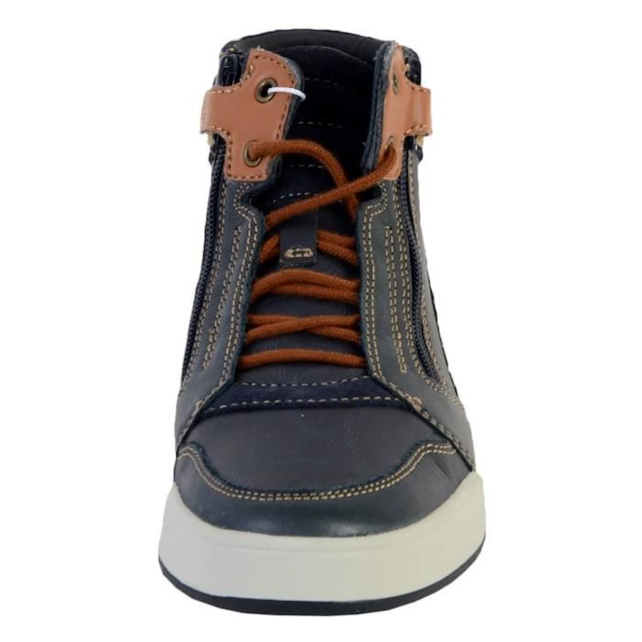 Basket Montante Geox Enfant/Garçons J Perth B.D YNT+WAX.LEA bleu
