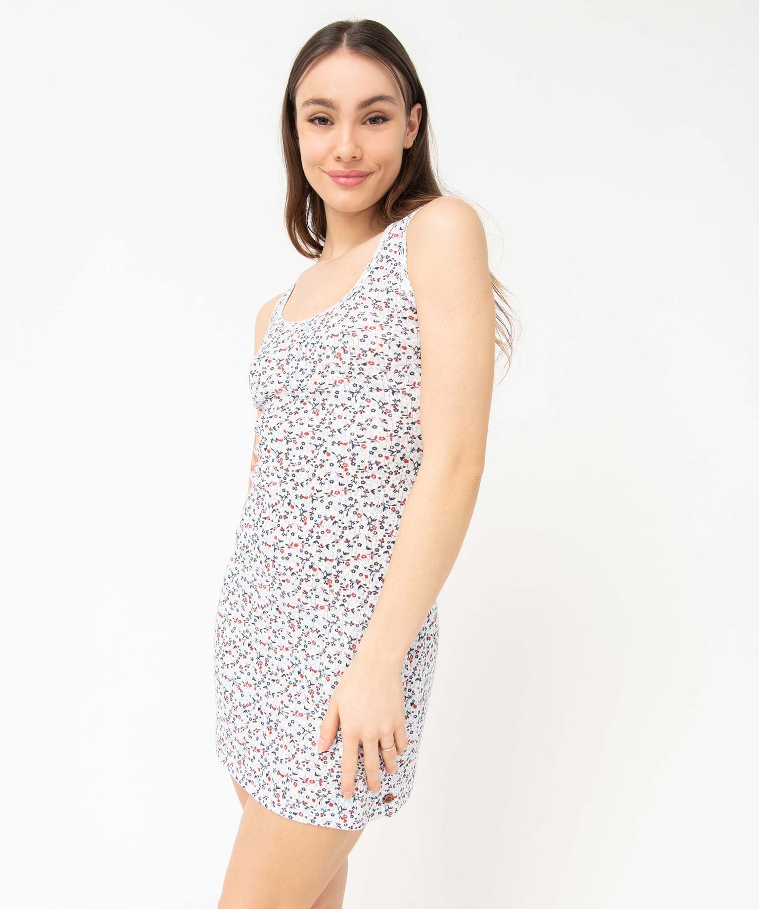 Chemise de nuit femme sans manches - LuluCastagnette imprime | GEMO