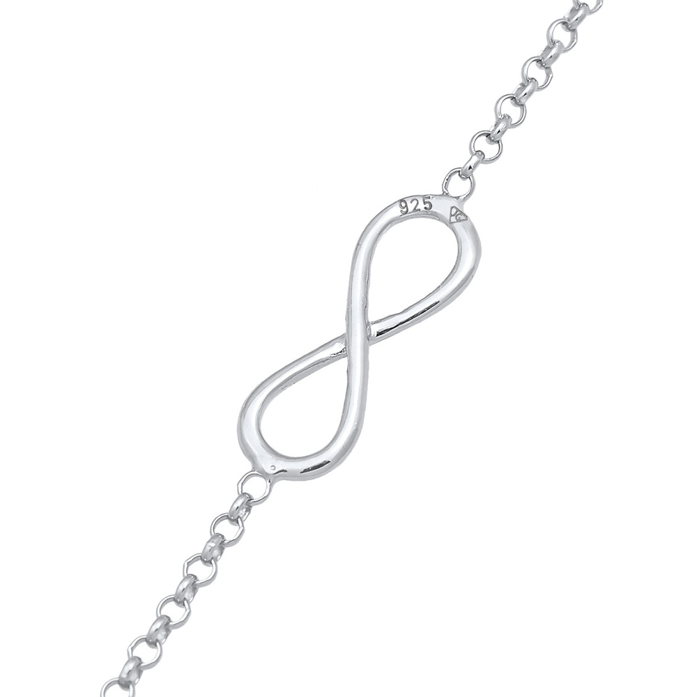 Elli Elli Collier Symbole Infinity de base pour femme en argent sterling 925 Bijoux