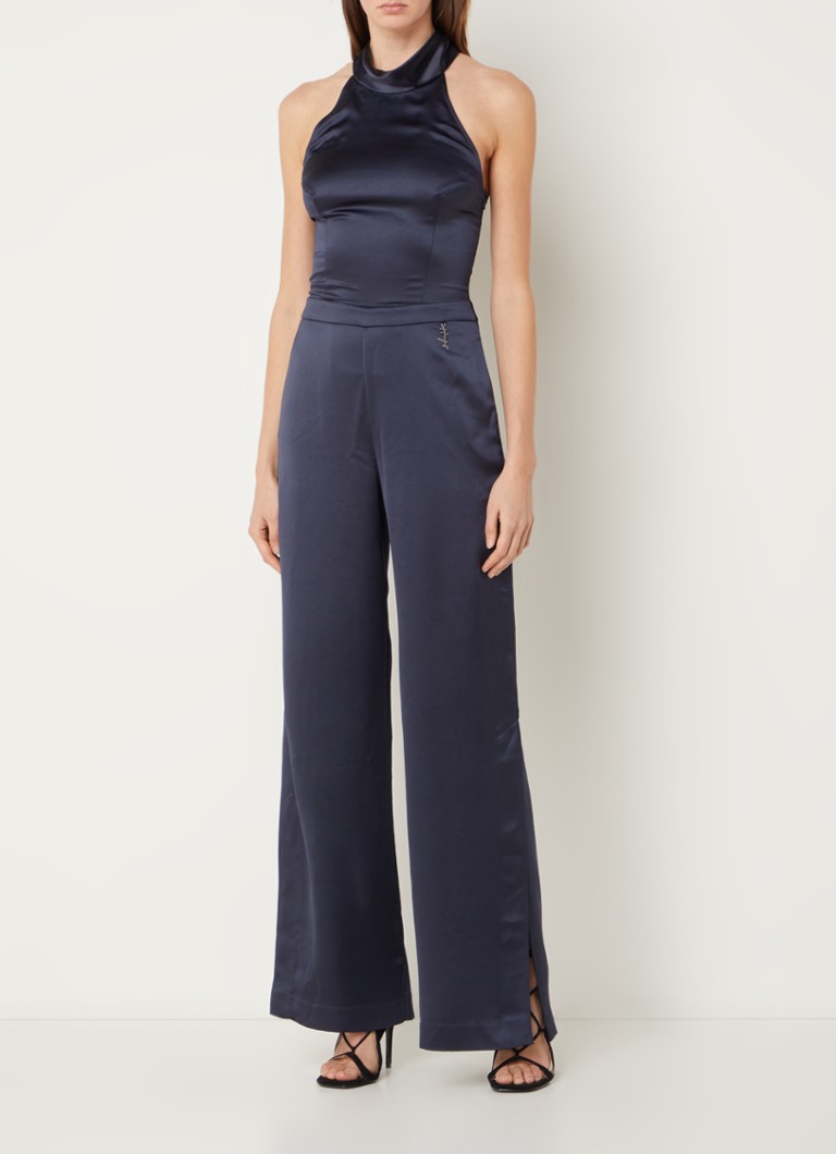 HUGO BOSS Ketania wide fit jumpsuit in satin